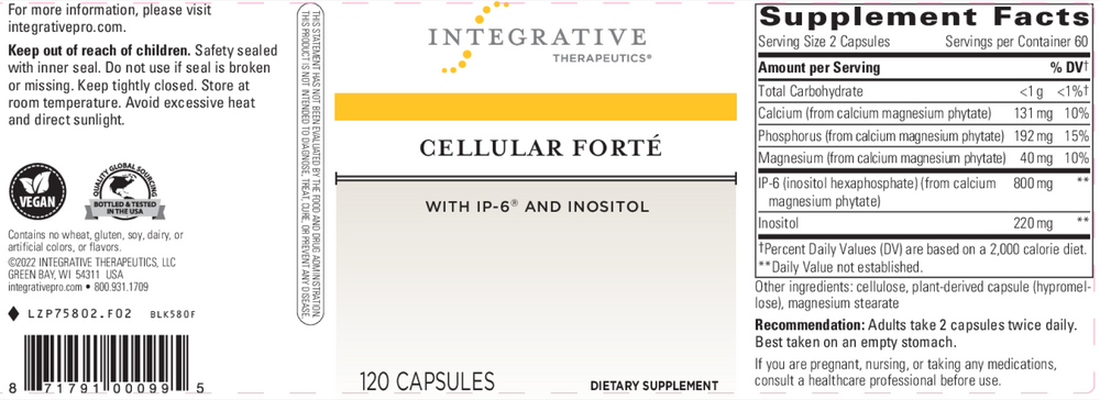 Product image for Cellular Forte w/IP-6 and inositol.