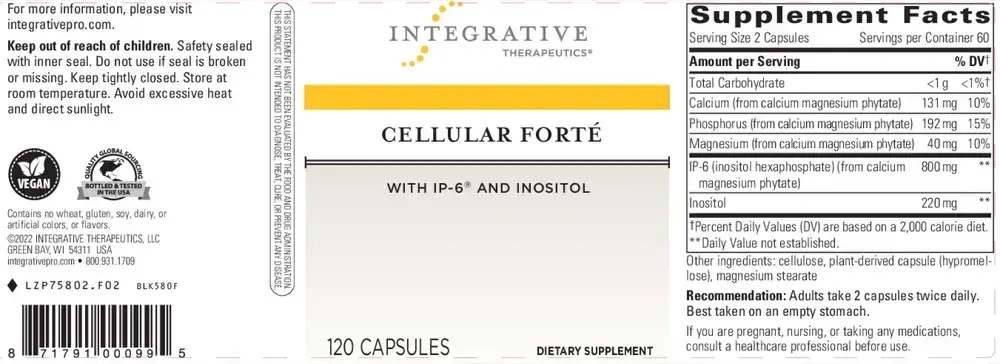 Product image for Cellular Forte w/IP-6 and inositol.