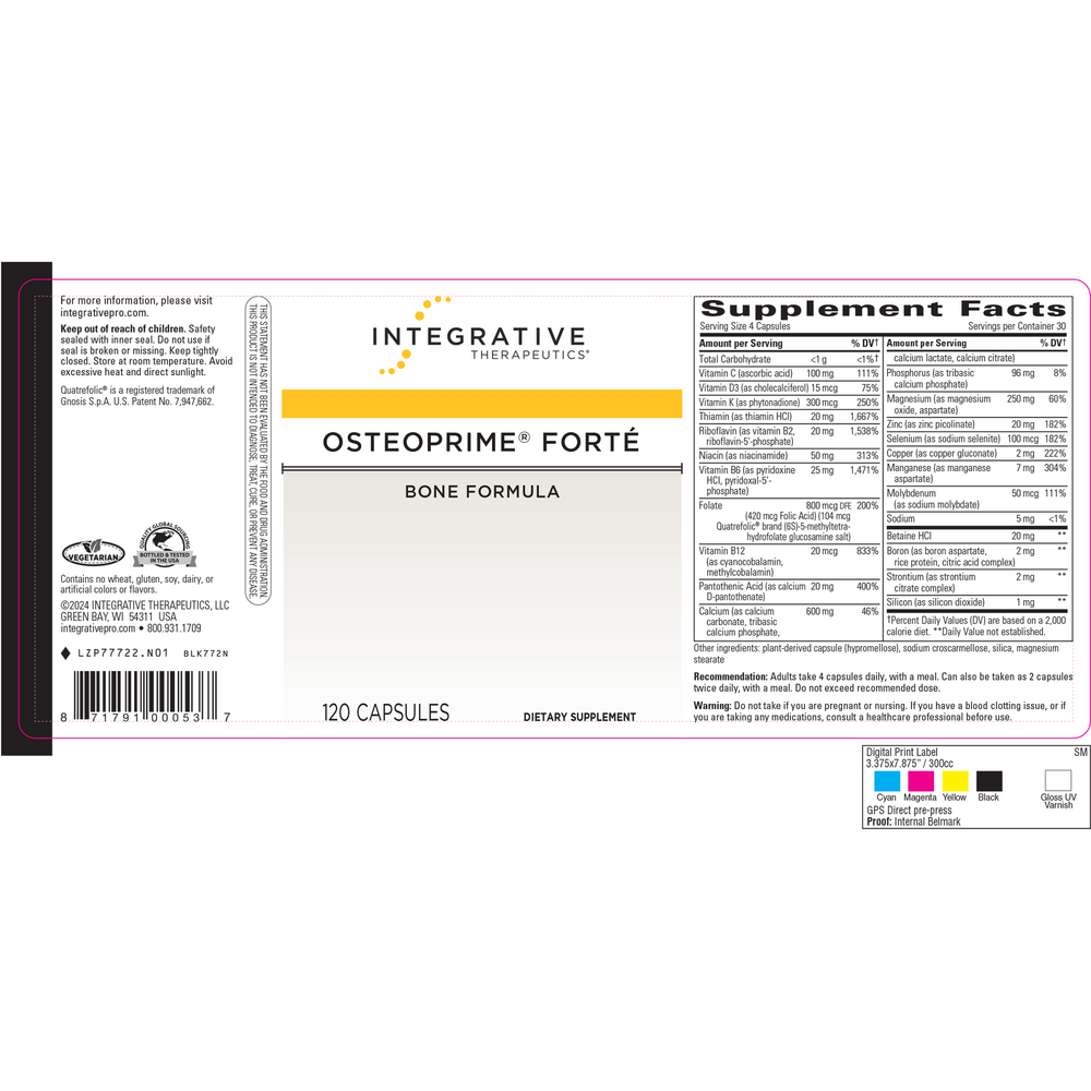 Product image for OsteoPrime Forte Capsules.