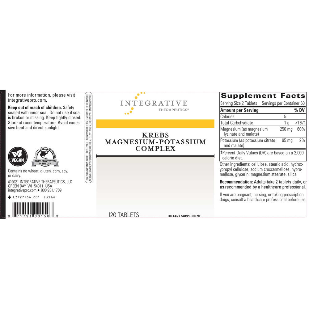 Product image for Krebs Magnesium-Potassium Complex.