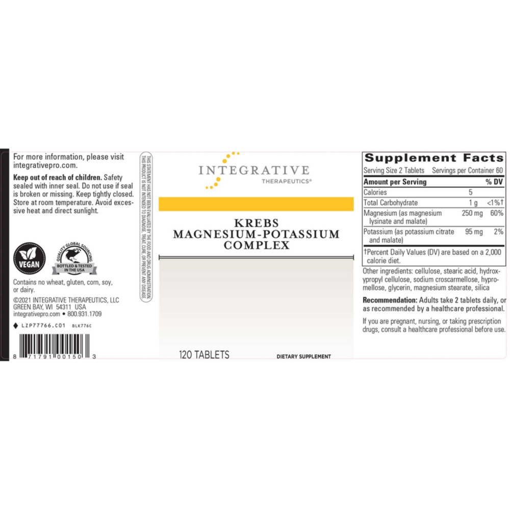 Product image for Krebs Magnesium-Potassium Complex.
