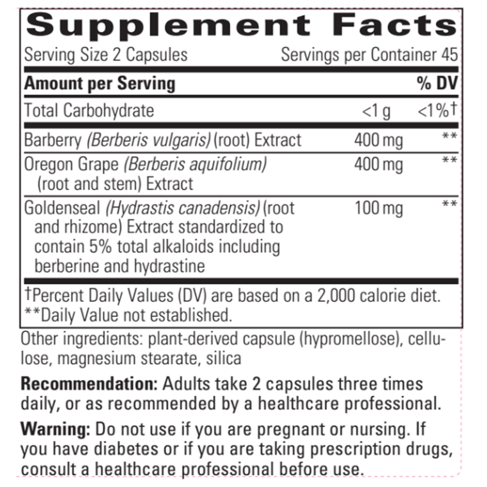 Product image for Berberine Complex.