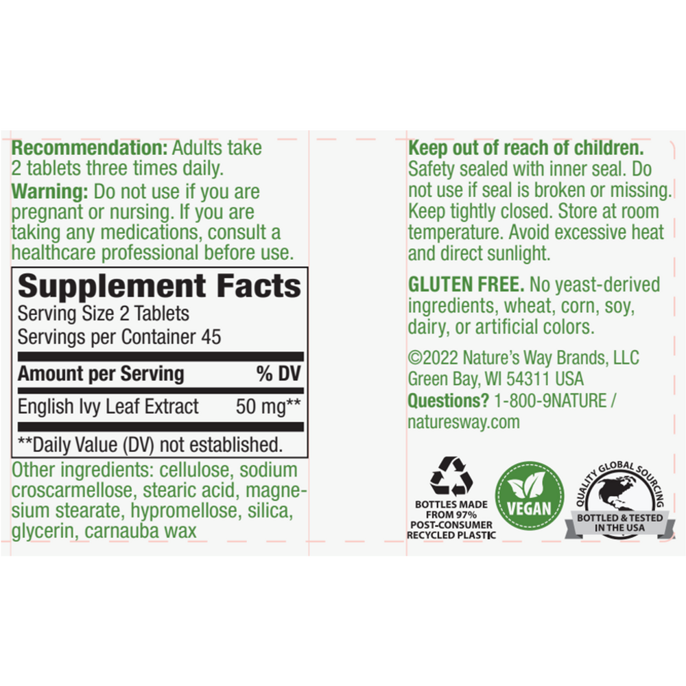 Product image for Ivy Extract.