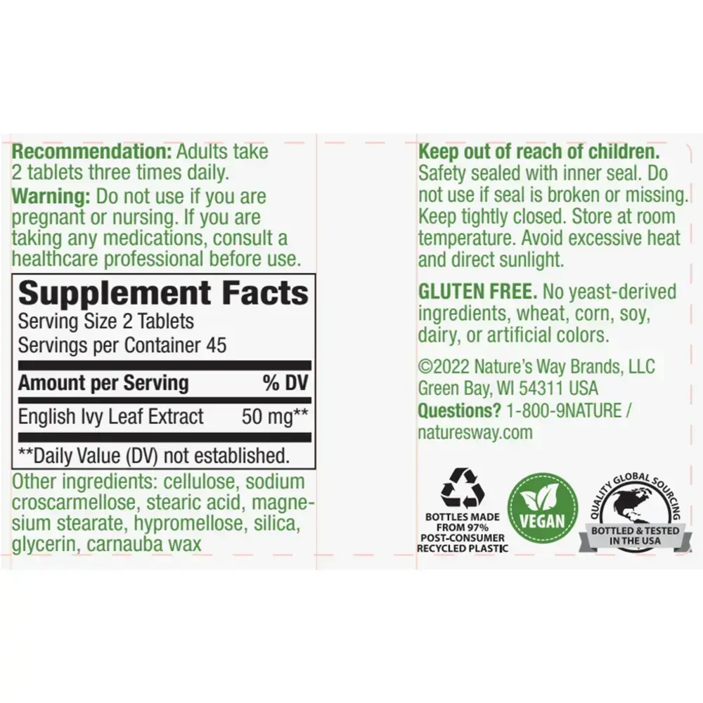 Product image for Ivy Extract.