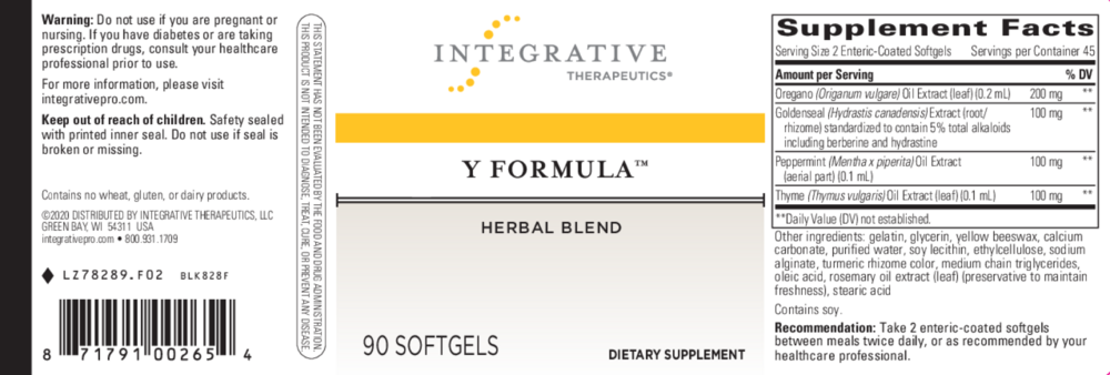 Product image for Y Formula™.