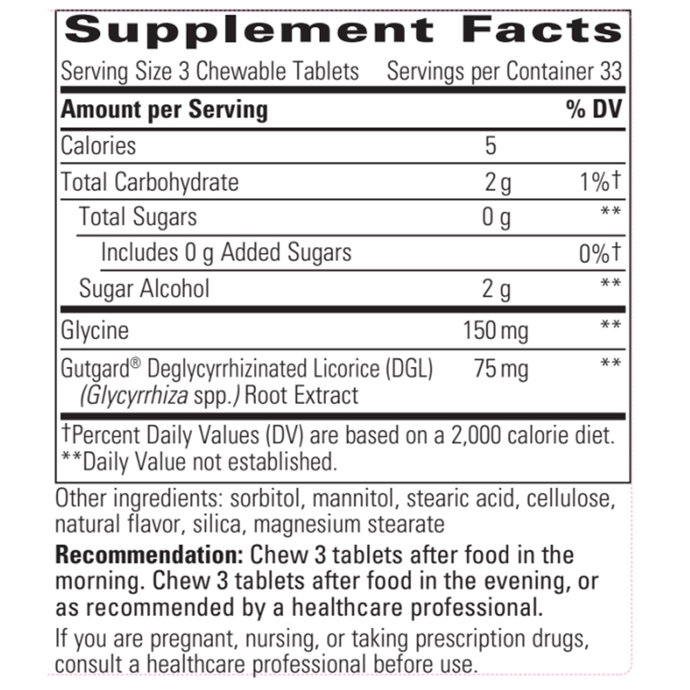Product image for Rhizinate Fructose Free Chewable.