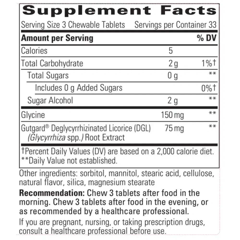 Product image for Rhizinate Fructose Free Chewable.