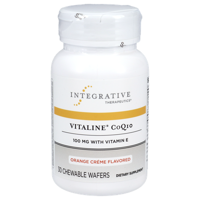 Vitaline CoQ10 w/Vit E 100mg Chewable Orange Creme 30 wafers