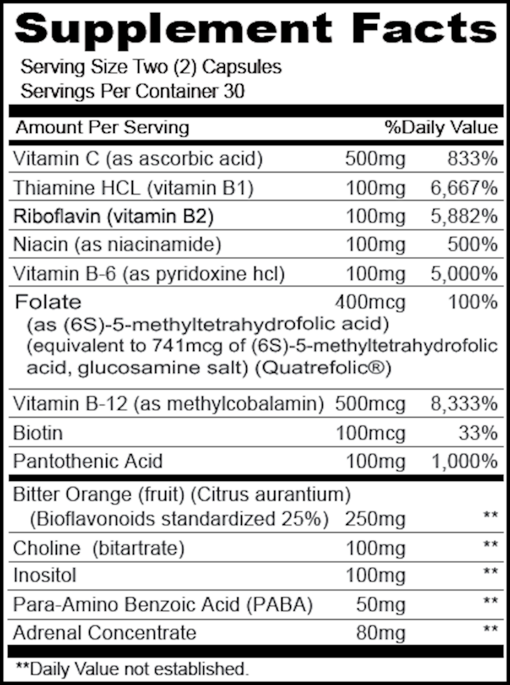 Product image for Stress B and C w/Adrenal.