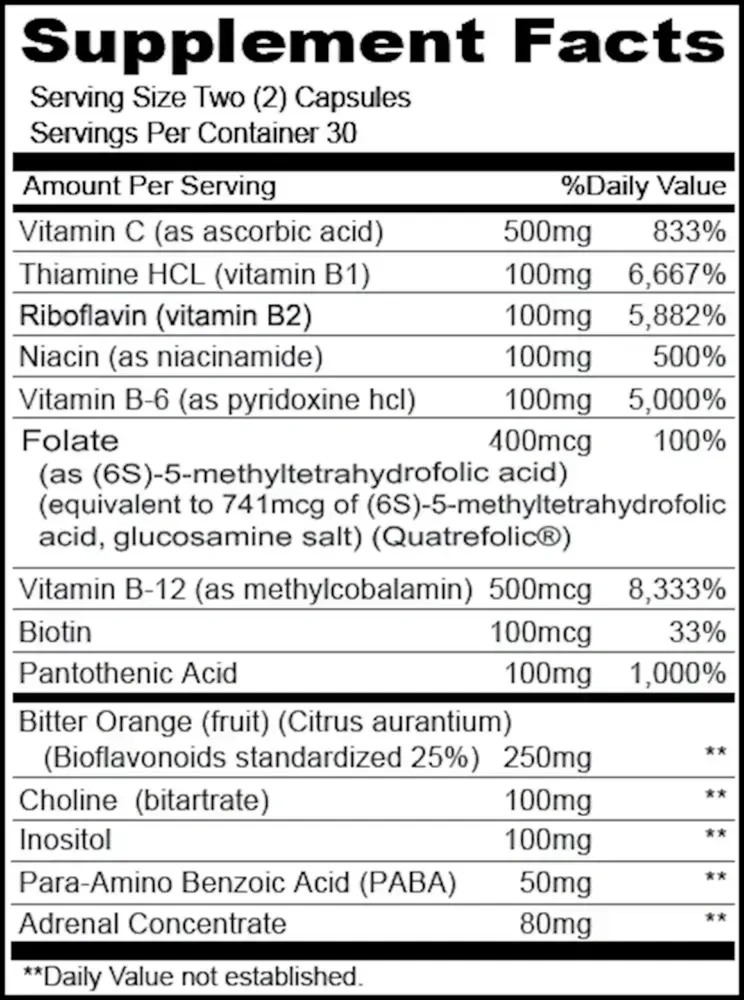 Product image for Stress B and C w/Adrenal.