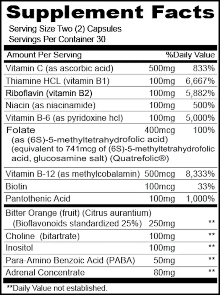 Product image for Stress B and C w/Adrenal.