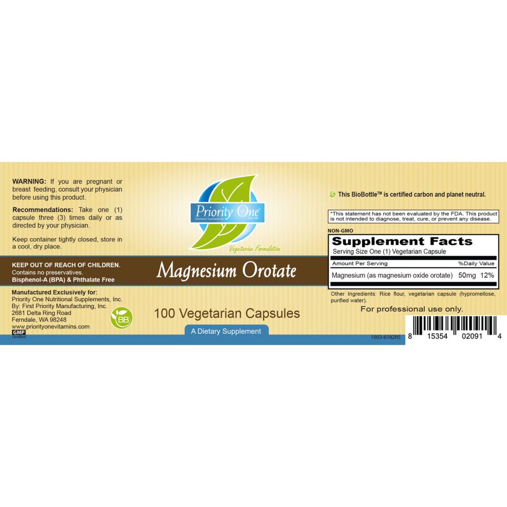 Product image for Magnesium Orotate 50mg.