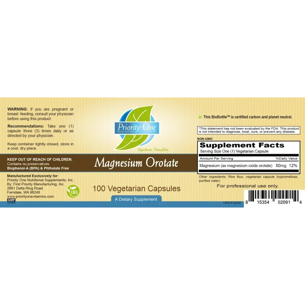 Product image for Magnesium Orotate 50mg.