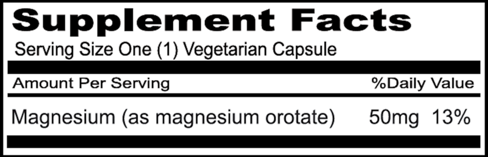 Product image for Magnesium Orotate 50mg.