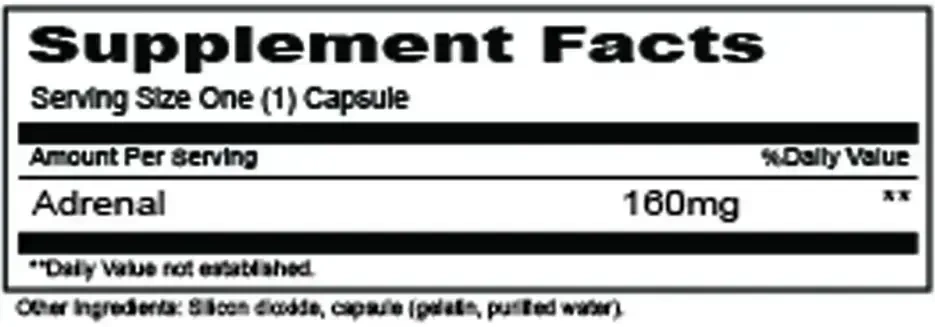 Product image for Adrenal 160mg.