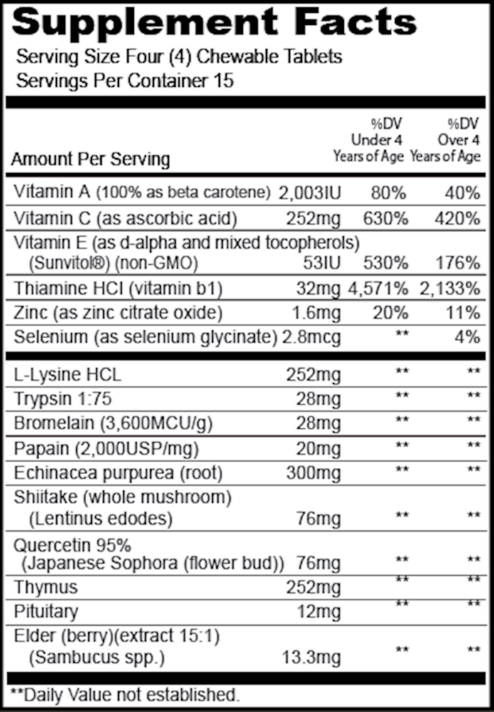 Product image for Kindermune Chewable.