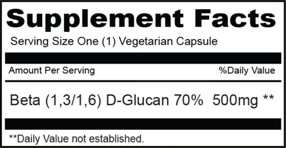Product image for Beta Glucan 500mg.