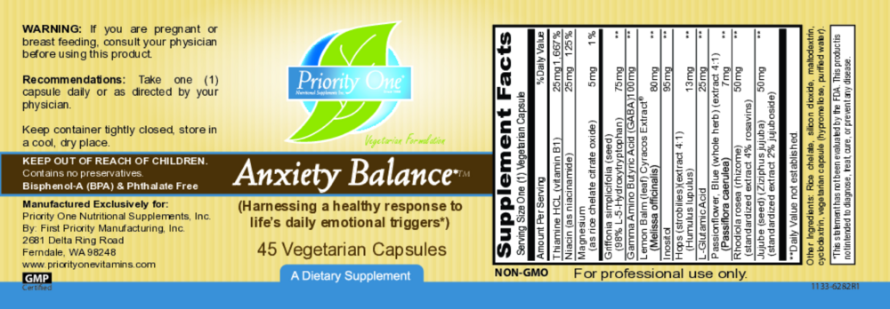 Product image for Anxiety Balance.