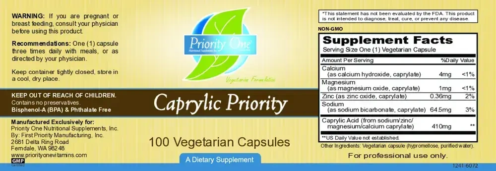 Product image for Caprylic/Priority.