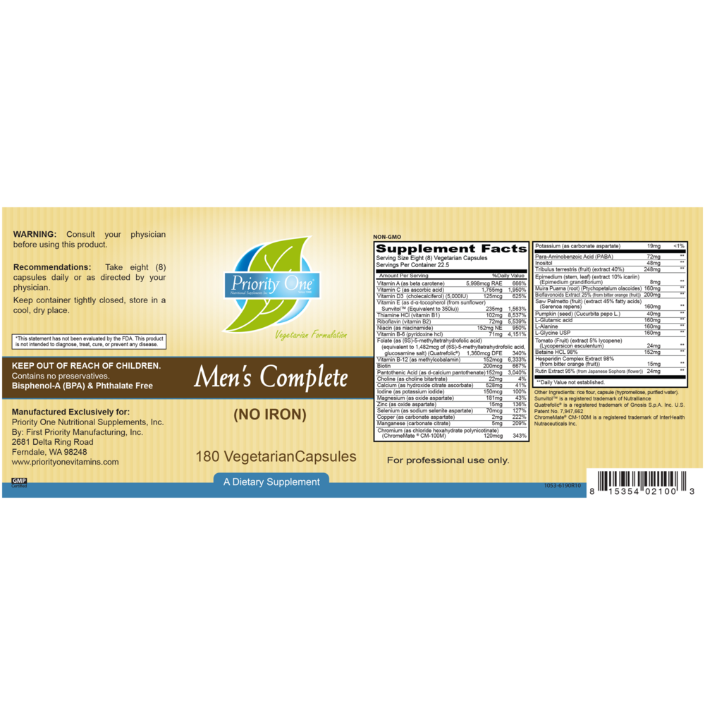 Product image for Men's Complete (No Iron).