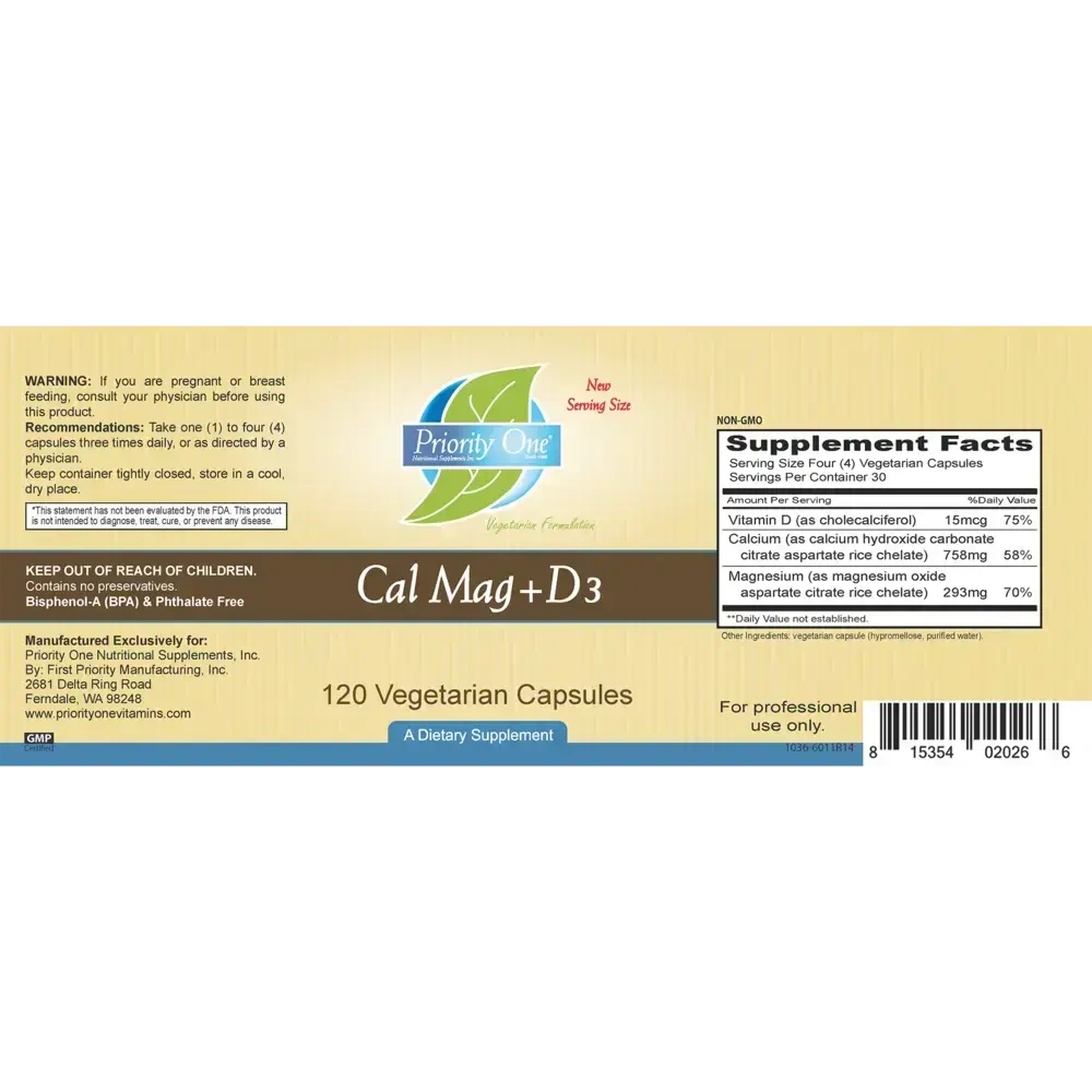 Product image for Cal-Mag + D3.