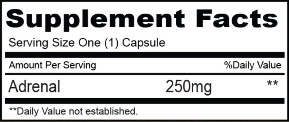 Product image for Adrenal 250mg.