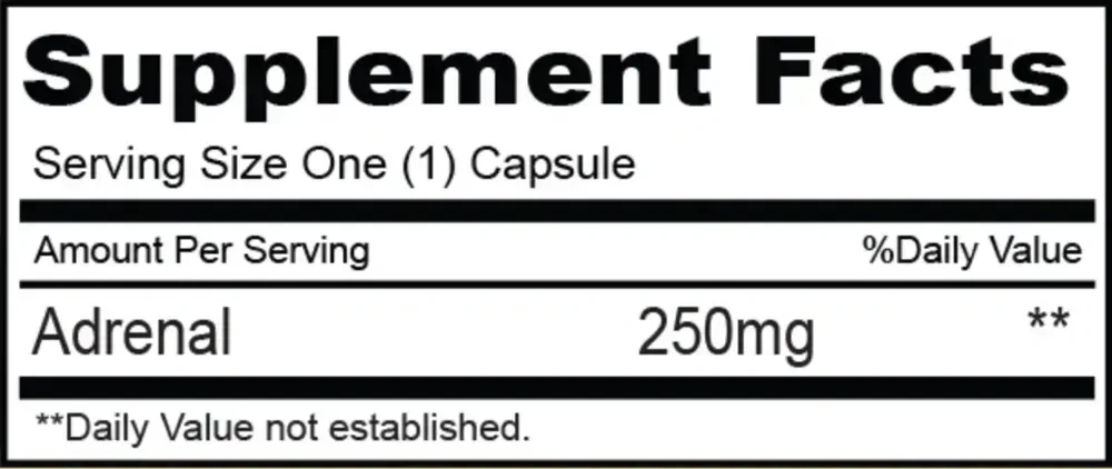 Product image for Adrenal 250mg.