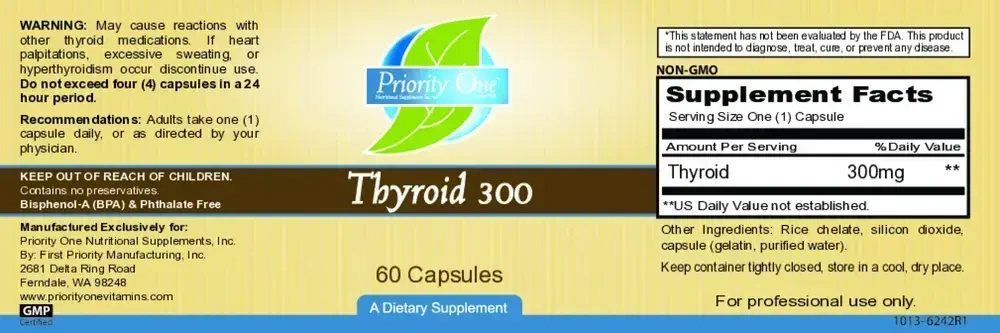 Product image for Thyroid 300mg.
