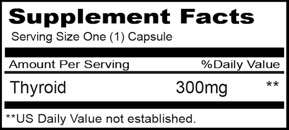 Product image for Thyroid 300mg.