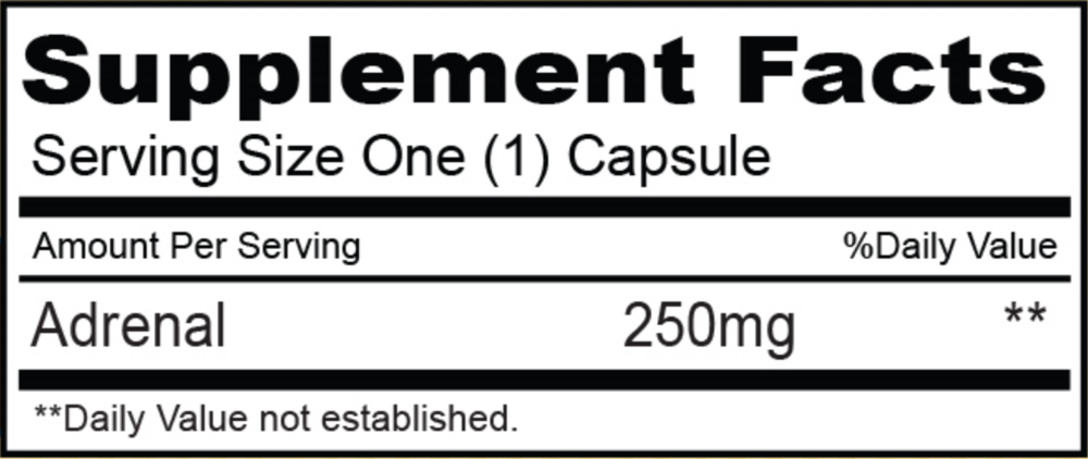 Product image for Adrenal 250mg.