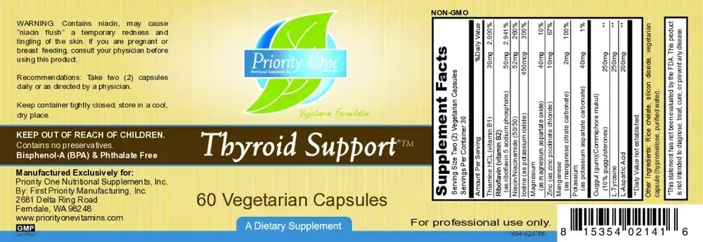 Product image for Thyroid Support.