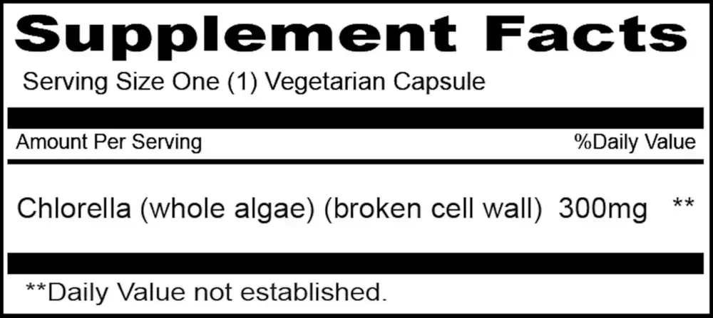 Product image for Chlorella.
