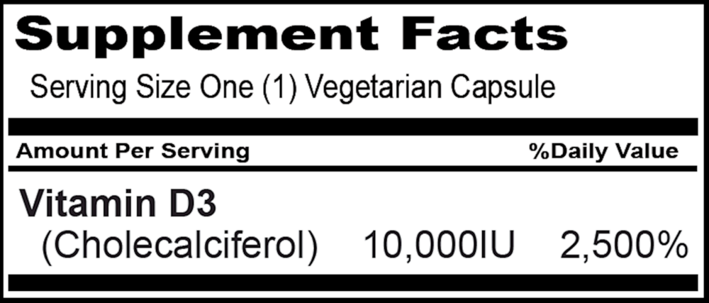 Product image for Sun-D3 3,000 IU.