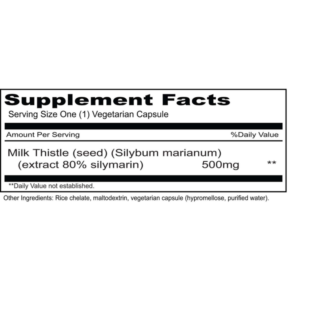 Product image for Milk Thistle 500mg.