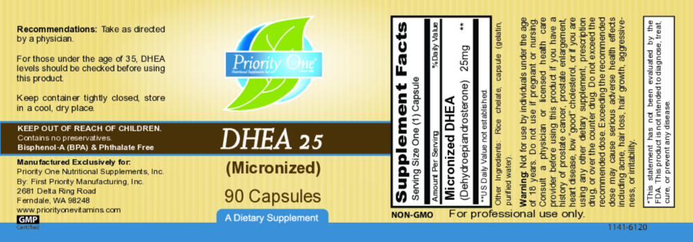 Product image for DHEA 25mg.