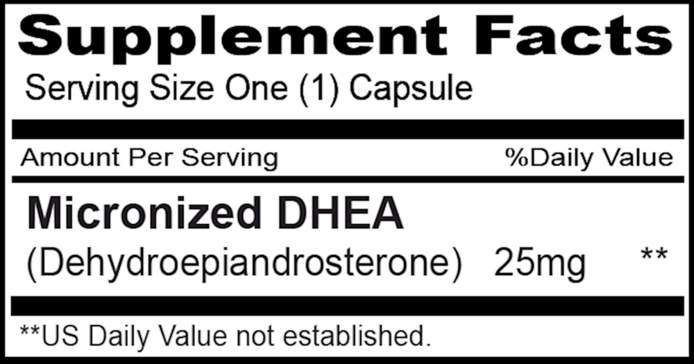 Product image for DHEA 25mg.