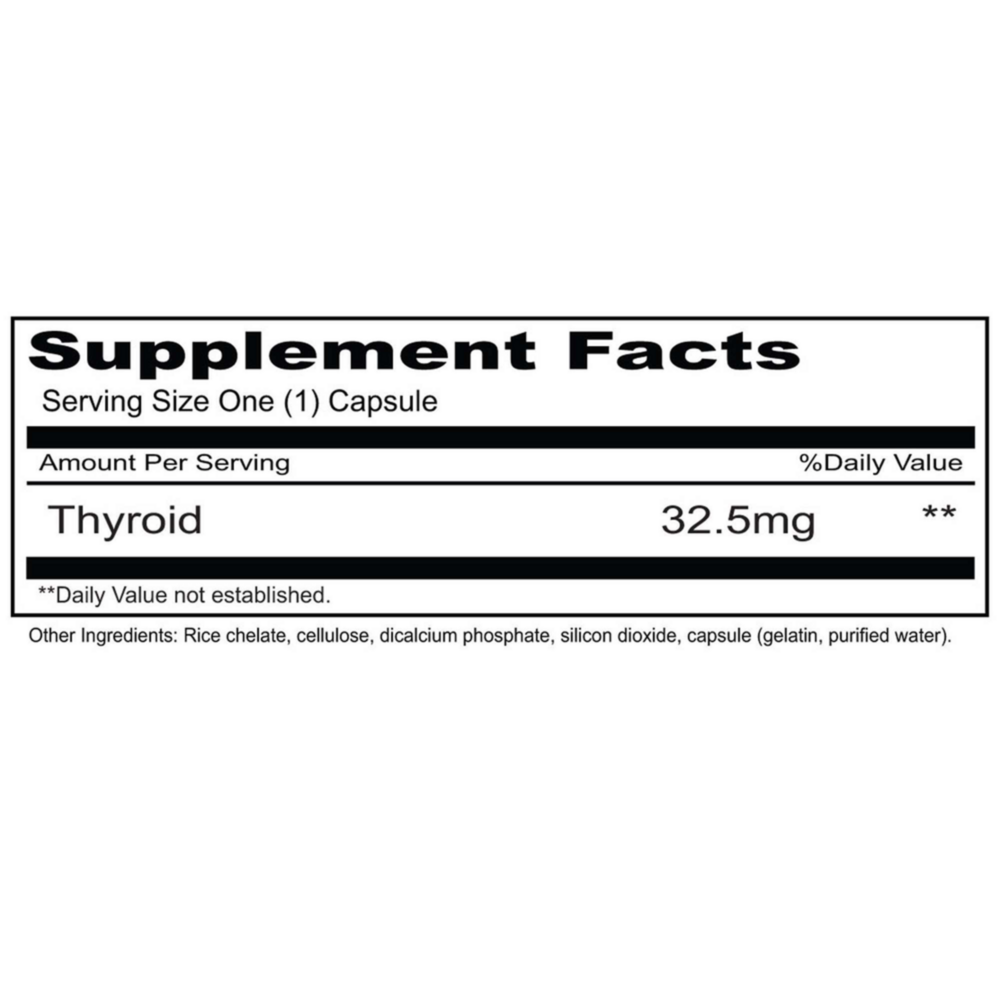 Product image for Thyroid 32.5mg.