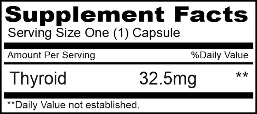 Product image for Thyroid 32.5mg.