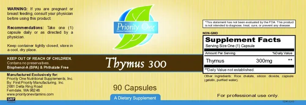 Product image for Thymus 300mg.
