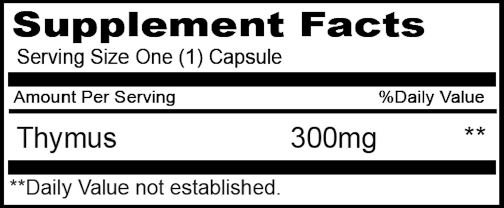 Product image for Thymus 300mg.