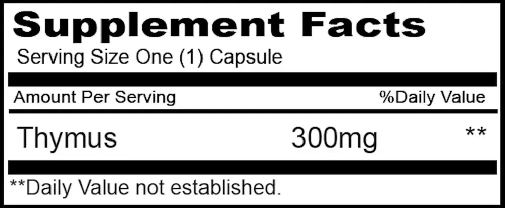 Product image for Thymus 300mg.