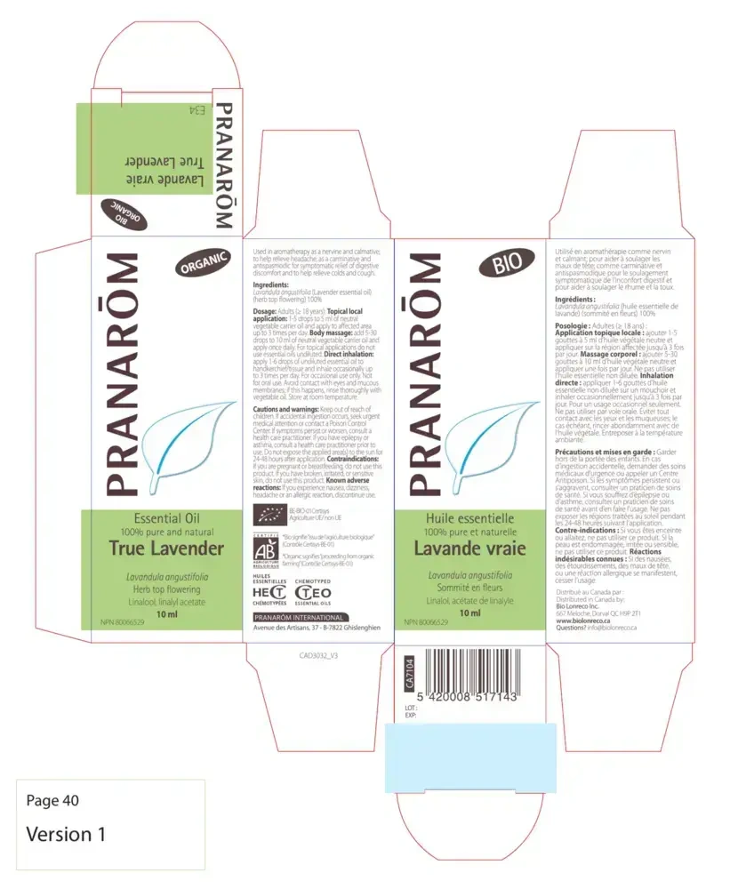 Product image for True Lavender essential oil.