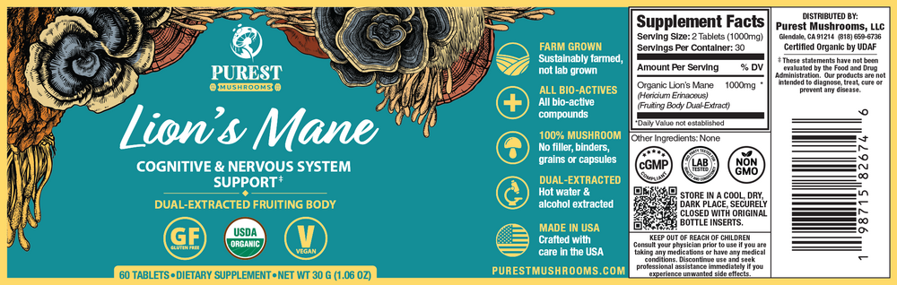 Product image for Lions Mane Mushroom Extract.