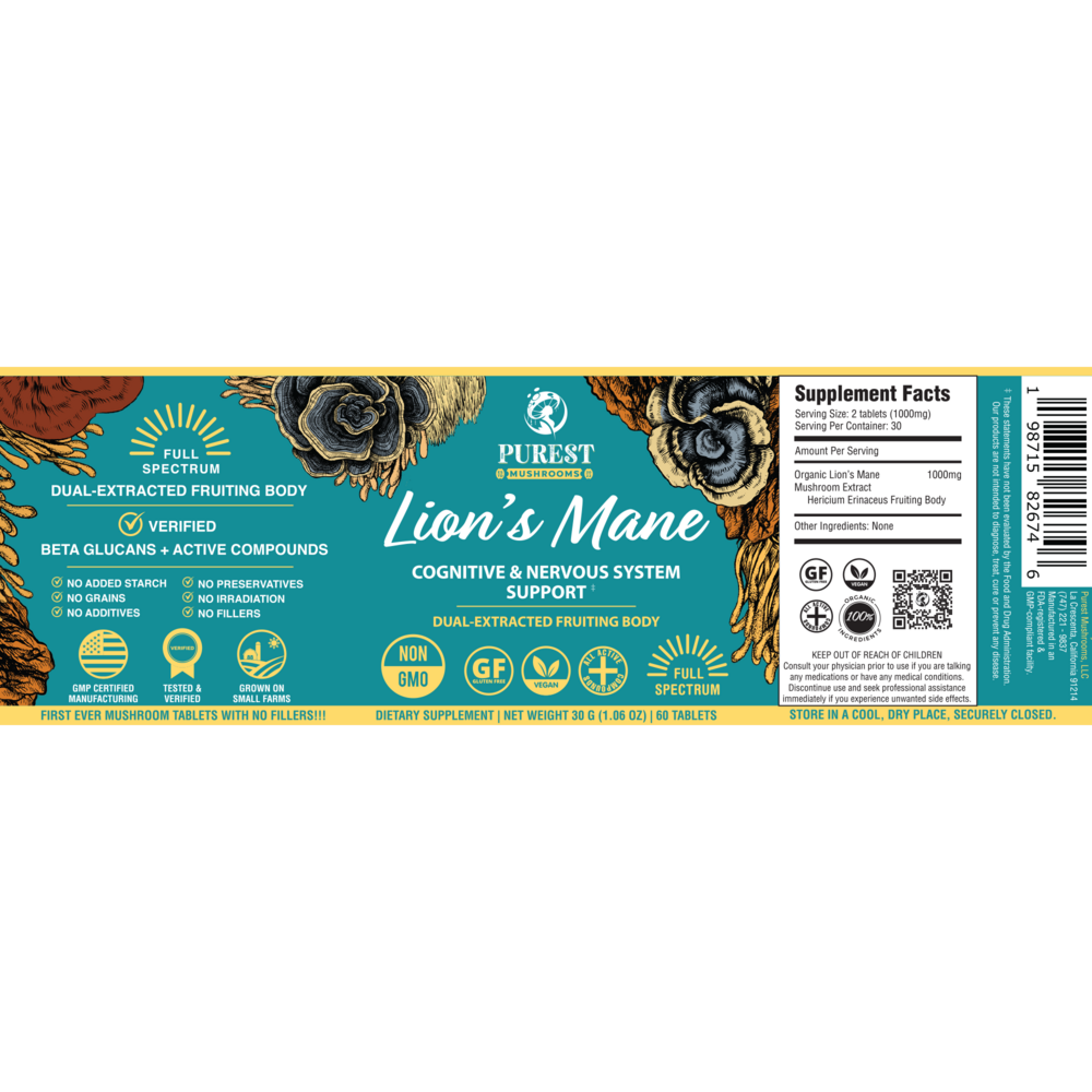 Product image for Lions Mane Mushroom Extract.