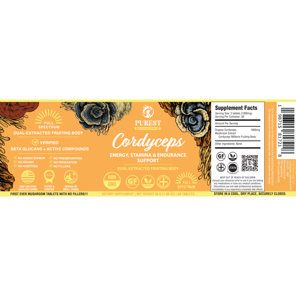 Product image for Cordyceps Mushroom Extract.