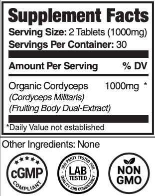 Product image for Cordyceps Mushroom Extract.