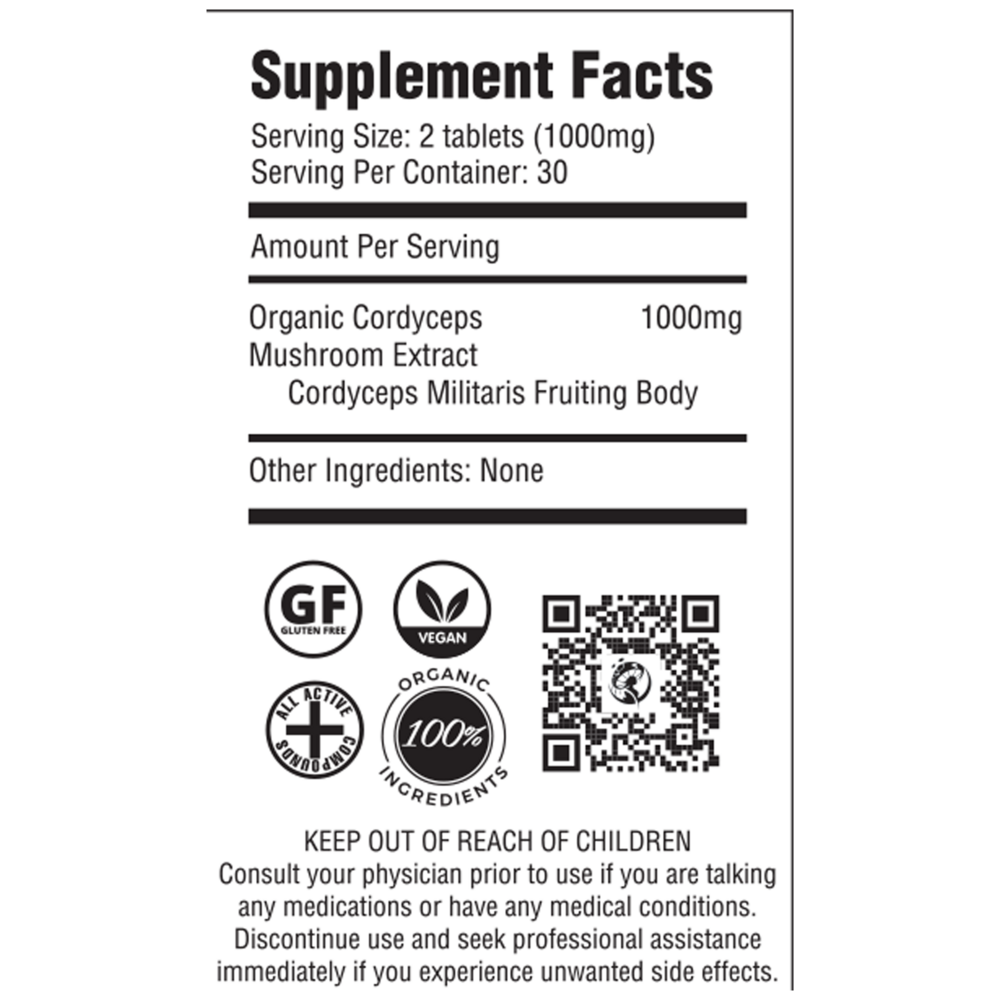Product image for Cordyceps Mushroom Extract.