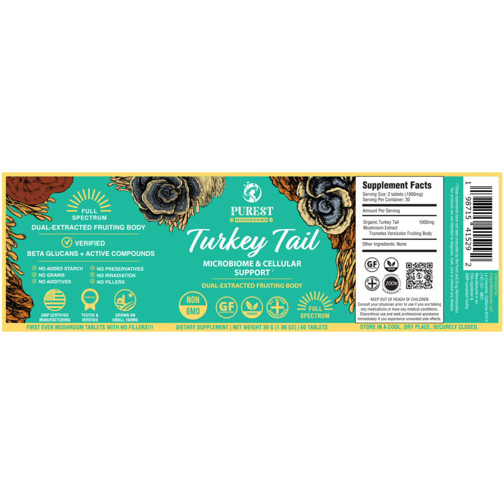 Product image for Turkey Tail Mushroom Extract.