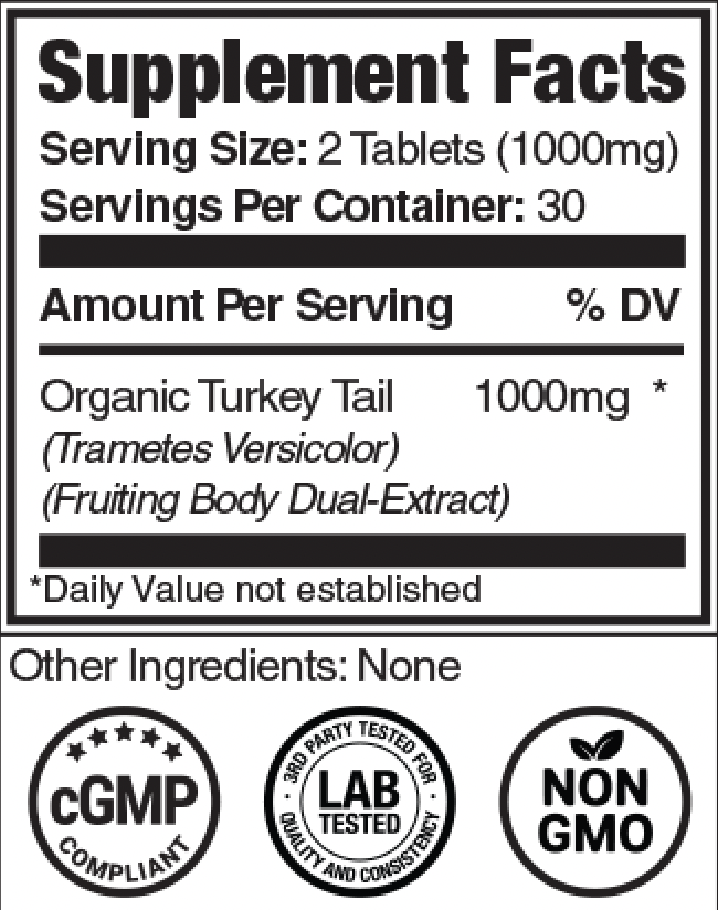 Product image for Turkey Tail Mushroom Extract.