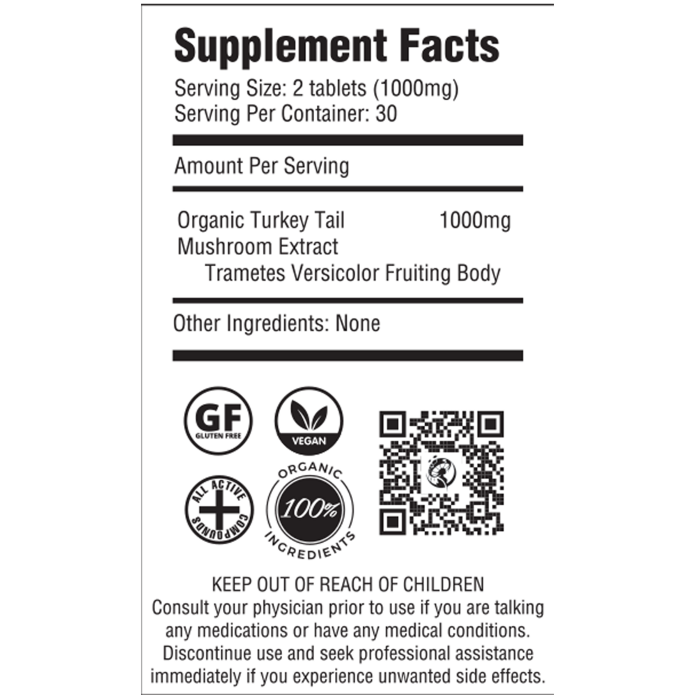 Product image for Turkey Tail Mushroom Extract.